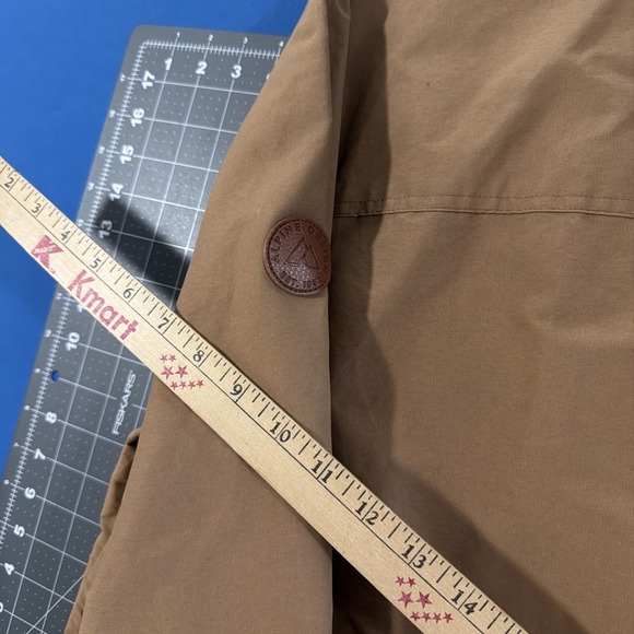 Alpine Design Waxed Jacket Mens XXL Canvas Brown Full-Zip Snowboard Hike - Picture 13 of 14